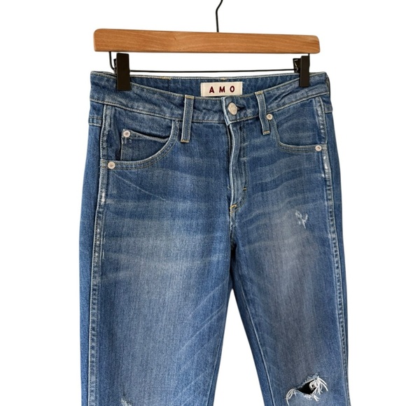 AMO Jane Cropped Flare Jean in Old School - Picture 9 of 9